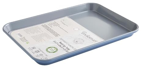 Cooksmart Signature 34cm Baking Tray, Carbon Steel, Blue | PFOA-free non-stick coating, dishwasher safe, durable construction, even heat distribution, ideal for baking