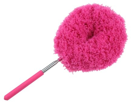 Plumeau télescopique – Brosse de Nettoyage Extensible, Brosse en Toile d'araignée Lavable | Nettoyeur de Ventilateur de Plafond à tête Pliable, Accessoire d'époussetage à Long Manche pour et meub