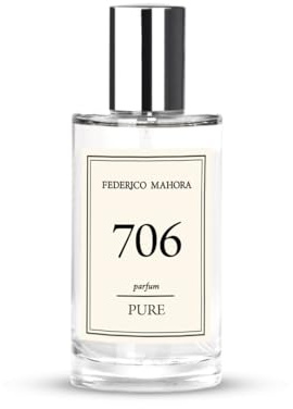 Pure 706 Damparfym 50ml | Bergamott, Violblad, Persika, Ros, Narciss, Vetiver, Sandelträ och Mysk | Romantisk Blomdoft 20%