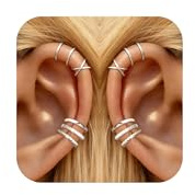 YANCHUN Ear Cuffs Non Piercing 14K Gold Plated Ear Cuff Earrings for Women Trendy Stuff Clip on Cartilage Earring Stacks Non Pierced Adjustable Fake Earrings Set Jewelry Christmas Gift 2026 Stocking Stuffers