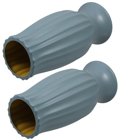 Homoyoyo Jarrón Conmemorativo para Cementerio 2 Piezas Color Verde Claro, Porta Flores Resistente para Lápidas, Decoración Exterior para Jardín y Tumbas, Jarrones Duraderos para Flores