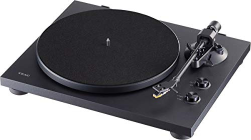 Teac TN-280BT(B) Hifi Plattenspieler mit Bluetooth Sender für Lautsprecher und Kopfhörer, (Aluminium-Druckgussplatte, Riemenantrieb, MM Phono-Vorverstärker, High-Density MDF-Gehäuse), Schwarz