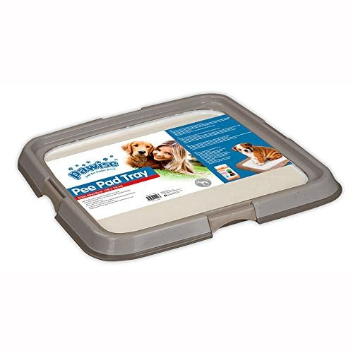 PAWISE Dog Training Pee Pad Holder Tray, Indoor Puppy Potty Pee Pad Floor Tray Dog Toilet, 24''X24', Large