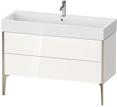Duravit XViu 4538 Waschtischunterbau stehend, 2 Auszüge, für Waschtisch Vero Air 235012, 1184x454 mm, Farbe (Front/Korpus): Champagner matt/weiß hgl. - XV45380B185