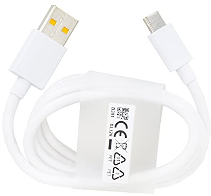 Cable de datos y carga USB, compatible con Super Dart Charge 65W para Realme - Blanco.