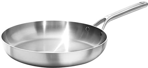OXO Mira Tri-Ply Stainless Steel, 12 Frying Pan Skillet, Induction, Multi Clad, Dishwasher and Metal Utensil Safe