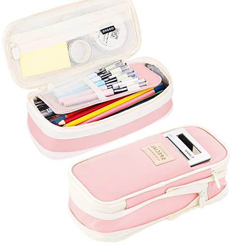 HIQE-FL Mäppchen Mädchen Teenager,Cute Pencil Case,Große Kapazität Federmäppchen,Langlebig Federtaschen,Mäppchen Reißverschluss,Tasche Perfekt Für Schule Büro