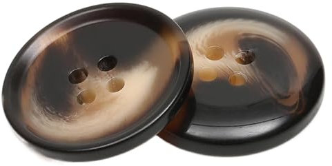 Knopf-Harz-Schwarz-Herren-Anzug-Mantel-Knöpfe, Farbe 22, 2.3cm 10Stück