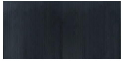 vidaXL Teppich Rechteckig Grau 100x200 cm Bambus
