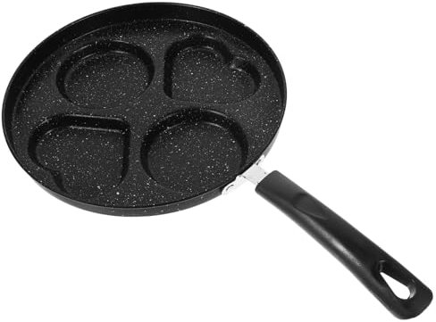 Cabilock Poêle à Oeufs Au Plat Antiadhésive Avec Long Manche Pour Cuisson Facile Et Nettoyage Simple