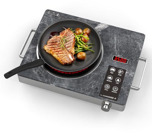 Argyolas single electric hob,table top hob,portable electric camping stove,single hob,Single Burner Stove,ceramic camping 1 hornillas parrilla eléctrica para cocinar Hot Plate for Kitchen & Outdoors