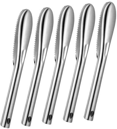 FUNOMOCYA Squamatore per Pesce in Acciaio Inox Utensile Portatile per Sgusciare Gamberetti Rimuovi Squame da Pesce Multiuso Strumento per Pulizia Senza Brand