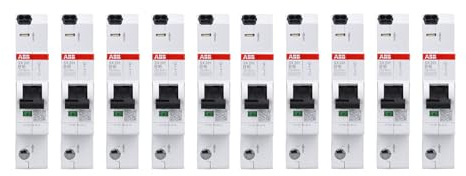 10x ABB SX201-B16 Sicherungsautomat FlexLine B-Charakteristik 6kA 16A 1P | LS-Schalter mit Push-in-Klemmen für PSX-Phasenschiene, 230V AC, 1-polig + Neutralleiter 2CDS251003R0165