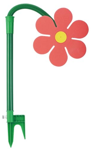 Sprinkler Daisy Crazy Dancing Flower Water Sprinkler pour Lawn & Garden (Rouge)