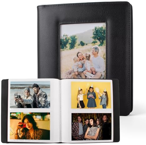 MUZIRI KINOKOO Album fotografico con copertina rigida a 160 tasche, per foto da 10 x 15 cm, in pelle PU, grande capacità, per foto da 15,2 cm, album fotografico per anniversario di matrimonio