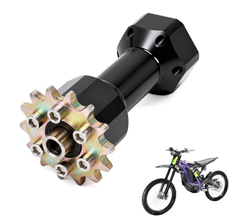Runfarr Motorcycle Drive Axis Shaft Motorcycle Center Shaft Sleeve for Surron Light Bee S/X/X160/X260 Dirt Bike Black