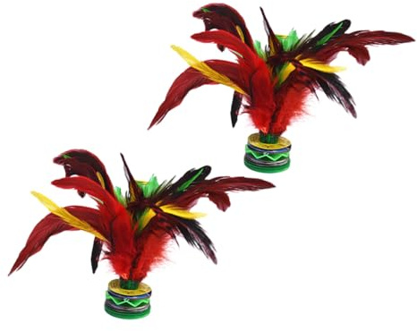WEKAMOS Jianzi Traditionnel Chinois Jouet De Volants De Sport 20 Cm Colorés Exercice Pieds Jeu D'extérieur Compétition 2 Pièces