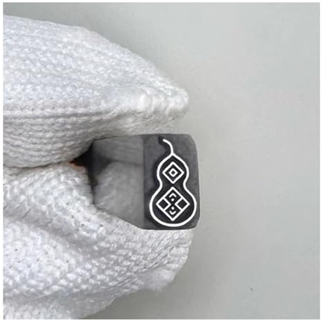 CYHTYM Schlagzahlen 7 mm 9 mm Metall-Design-Stempel, 13 Verschiedene Kürbismuster-Siegel, für Schnitzen von Ton, Leder und Holz(Pattern13,9mm)
