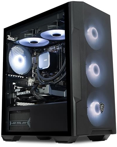 ionz Gaming PC - MSI PBM | Ryzen 5 5500, RTX 5060 8GB, 16GB RAM, 1TB NVMe SSD, Windows 11, 650W 80+ PSU, WiFi - MSI Forge M100R, Black