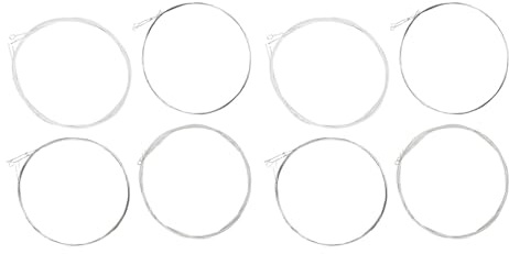 Juego de cuerdas de mandolina de 8 cuerdas, textura metálica, juego de cuerdas de voz fuerte, accesorios de mandolina profesional