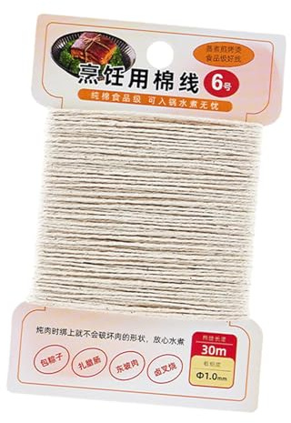 KIXZSAZ Spago da cucina in cotone, ottimo per, avvolgere la carne, preparare gnocchi e realizzare artigianato con il tacchino. Spago da cucina in cotone, ...