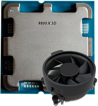 SIMPLETEK - CPU Prozessor 9700X3D - AM5 - Bis zu 5,20 GHz - 8 Cores/16 Threads - Version mit integrierter Grafik - Kühlkörper im Lieferumfang enthalten