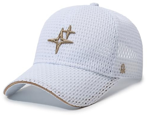 YAMEE Mesh Baseball Cap for Men Women,Summer Breathable Embroidery Sun Hat, Lightweight Trucker Hat for Outdoor Sports, Golf, Hiking