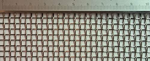 Drahtgeflecht Edelstahl Drahtgewebe mit 3,1 mm Maschenweite, 0,8 mm Drahtstärke. 1m x 50cm