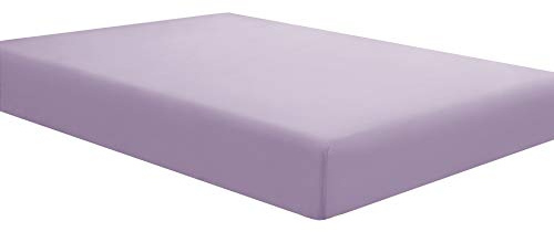 Sfoothome Twin Lavender Fitted Sheet Only, Wrinkle Free - Brushed Microfiber Bed Sheet with Deep Pocket