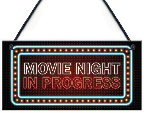 RED OCEAN Cartel de sala de cine con efecto neón, placa de noche de película, regalo de decoración del hogar