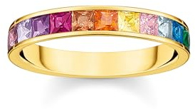 THOMAS SABO Ring 925 Sterlingsilber, 750 Gelbgold Vergoldung