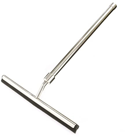 Telescopic Stainless-Steel Squeegee – Extending Surface Cleaner Tool with 26cm Rubber Blade for Glass, Tiles, Plastic & More – Perfect for Cleaning Windows, Doors, Mirrors & Tiling