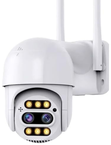 K2 STORE - Telecamera Ip Cam Wifi 4K PTZ Esterno Camera Dome 8x Zoom Lente Rilevatore Movimento App Icsee Videosorveglianza