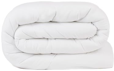 TRAMAS+ Relleno Nórdico/Edredón 4 Estaciones 300+150gr/m2 de Fibra Hueca Siliconada Color Blanco, Suave, Cálido Minimalista - (Cama 90)