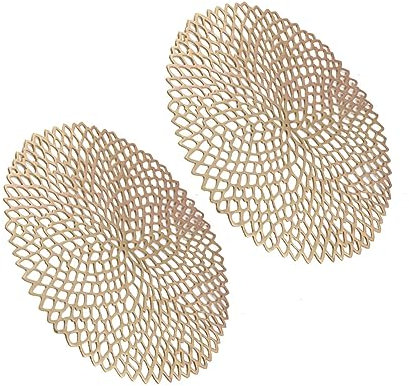 PRETYZOOM 2piezas Manteles Individuales Decorativos Aislantes y Decorativos Unidades para Casa y Comedor