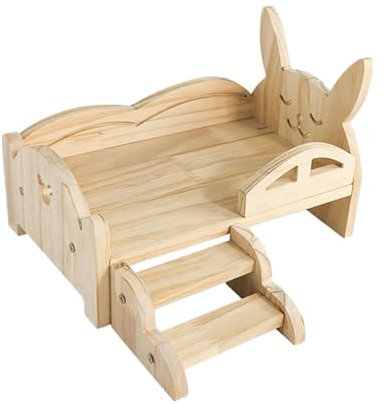 kowaku Maison en Bois pour rongeurs, abri Solide et résistant pour Animaux de Compagnie, pour Hamsters, cochons d'Inde, Petit Lapin