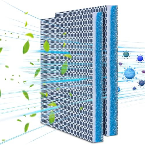 Glooglitter 2 Pieces 8D Washable Air Filter Reusable Replacement Air Filter 30 x 20 Inch Cut to Fit Air Conditioner Filters for Air Conditioning HVAC Furnace Vents