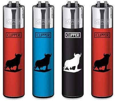 Clipper - Juego de 4 mecheros (Toro Turistico Camapna)