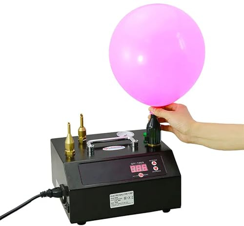 Pompa elettrica per gas elio, pompa per gonfiaggio a palloncino portatile con set di strumenti, pompa per palloncino a elio per eventi di Natale di Capodanno Feste e celebrazioni