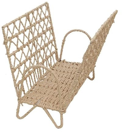 Moderno soporte de revistas tejido con cesta de almacenamiento, elegante organizador para libros, álbumes y carpetas, soporte de exhibición estable y versátil para sala de estar, diseño de ahorro de