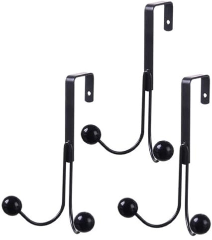 Cabilock 3stücke Türhaken Zum Aufhängen Von Kleidung Handtuch Und Hut Garderobenhaken Für Türen Heavy Duty Aufhänger Aus Für Zuhause Und Büro Ordnungswerkzeug