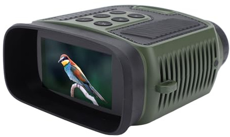 Nachtsichtbrille - 4K 48MP Nachtsichtfernglas mit 3 IPS Bildschirm, 10X Optischer/8X Digitaler Zoom, 7 IR Stufen, 5000mAh Akku, für Camping, Vogelbeobachtung
