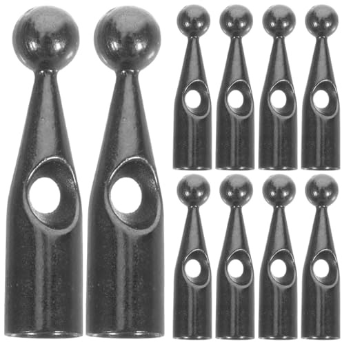 Veemoon Perles De Queue De Parapluie Métalliques 4Mm - Accessoires De Réparation Pour Parasol Et Parapluie - Embouts Robustes Pour Baleines - Lot De 10 Pièces
