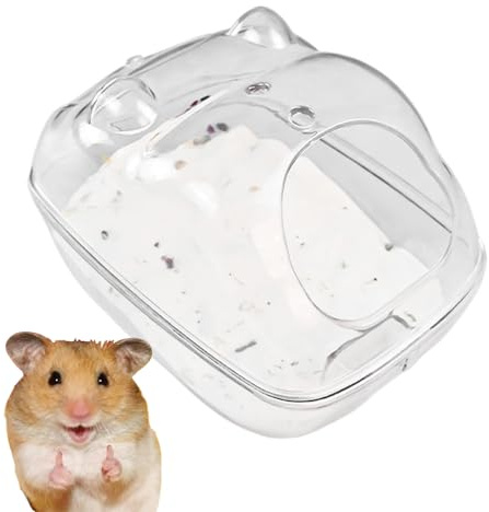 Sand Beach Container for Sand Dunes - Sandbox Hamster, Sandbox Hamster Dwarf Hamster Toilet, Small Animal Body Cleaning Habitat, Chinkira Bath Container