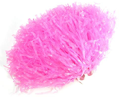 Dioche Lebendige Rote Cheerleading -Pom -Poms für Sportveranstaltungen und Partys 2 Pack von Cheer Pompons für Jubel Tanzaufführungen und Feierlichkeiten (PINK)