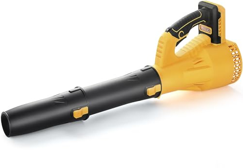WYRIAZA Laubbläser Akku Kompatibel mit DeWALT 20V Max Akku, Bürstenloser Elektrischer Laubbläser mit 350 CFM Leaf Blower mit 6 Geschwindigkeitsstufen (Ohne Akku, Ohne Ladegerät)