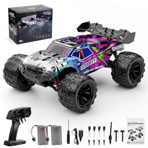 Hyunlai 1:16 Ferngesteuertes Auto 40 KM/H, 4WD RC Monstertruck Ferngesteuert mit 2 Akku für 50-60 Min, All Terrain Off-Road 2.4Ghz RC Truck, Spielzeug Geschenk für Junge ab 8+ Jahre und Erwachsene