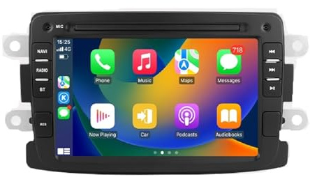 Lettore video multimediale stereo for auto da 7'' compatibile con Renault Dacia Duster Sandero
