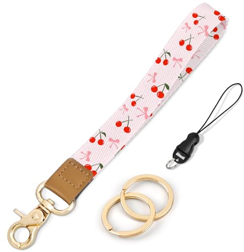 Knagsfa Wristlet Keychain, Cute Wrist Lanyards for Keys Wrist Keychain Strap for Women Wallet, Phone, ID Badges