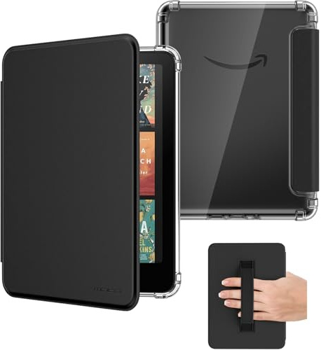 MoKo Hülle für 7 Kindle Paperwhite 12. Gen 2025/2026 & Kindle Colorsoft 2024/2025, Ultraklar Weiche Flexible Glitzernde TPU-Hülle Leichte Hülle Nicht für Kobo, Schwarz